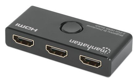 Manhattan Switch HDMI 207997, 3x HDMI Hembra, Negro