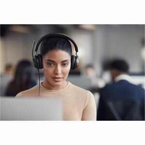 Jabra Audífonos con Micrófono Evolve2 40 SE MS Stereo, Alámbrico, USB-A, Negro