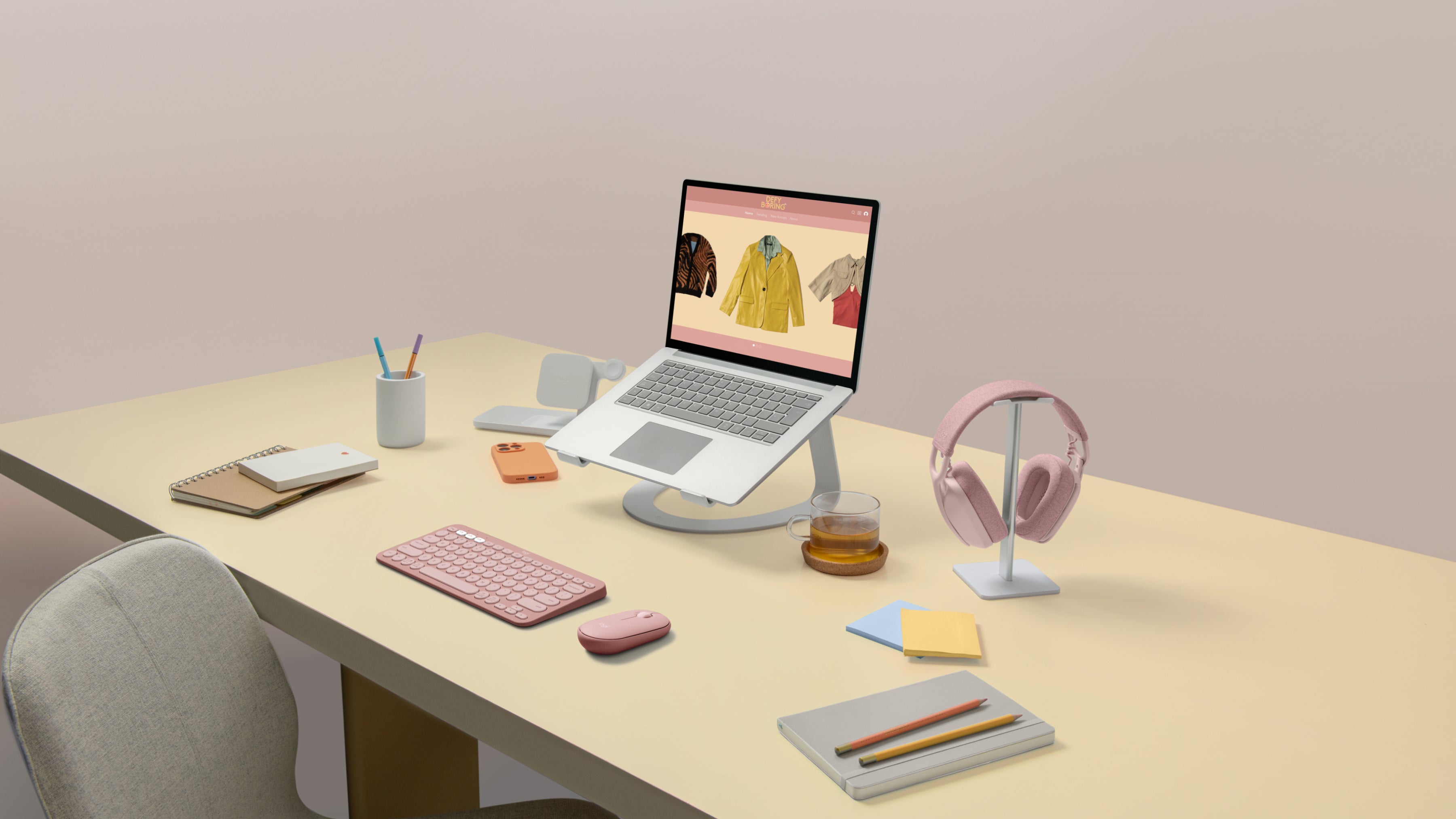 Mouse Logitech Óptico Pebble 2 M350s, Inalámbrico, Bluetooth, 4000DPI, Rosa