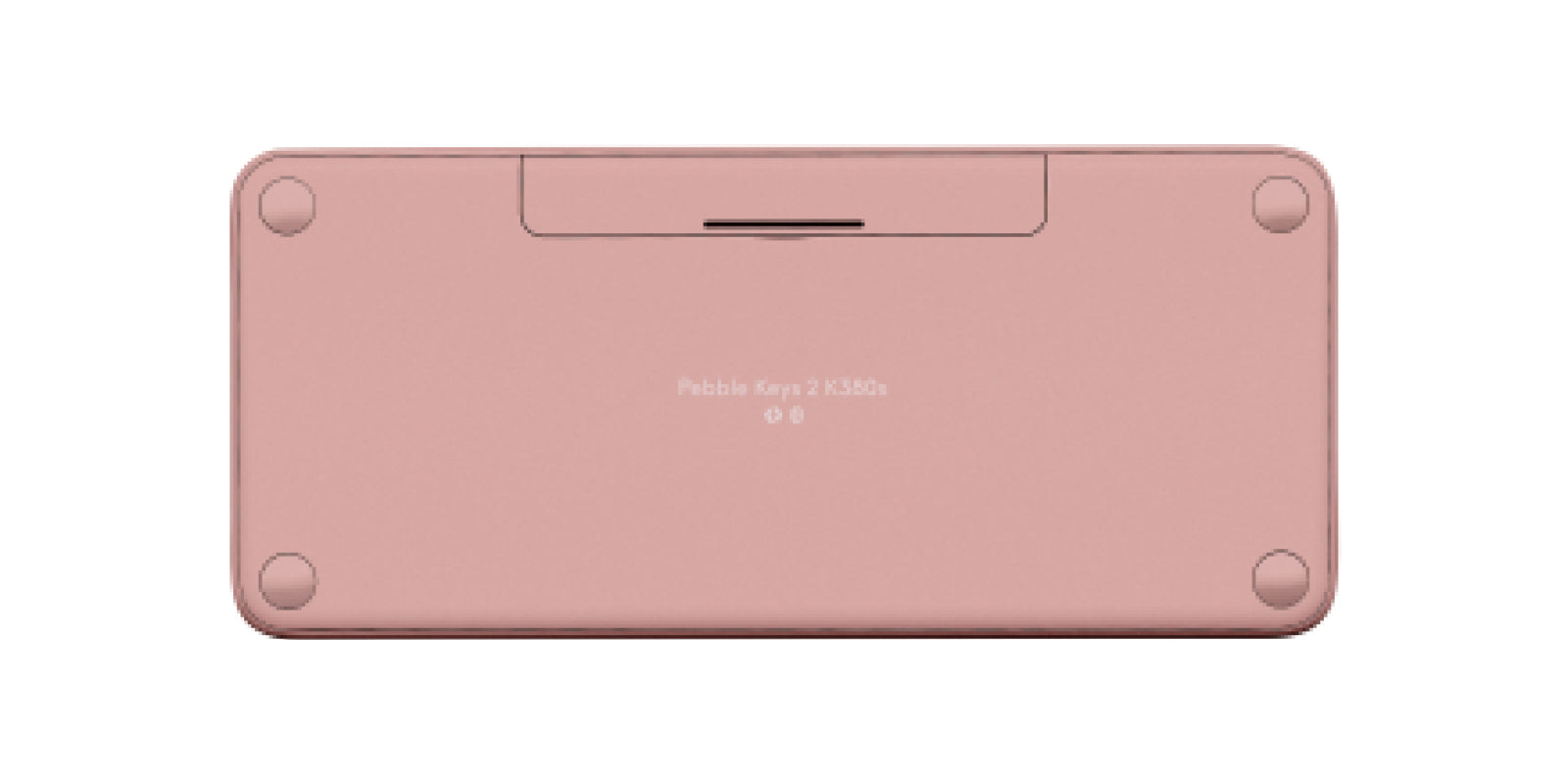 Teclado Logitech PEBBLE KEYS 2 K380S, Inalámbrico, Bluetooth, Rosa (Inglés)