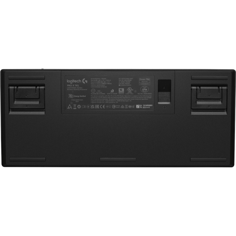 Logitech Teclado Gamer PRO X TKL, Mecánico, Switch GX Brown, Inalámbrico, Negro (Inglés)