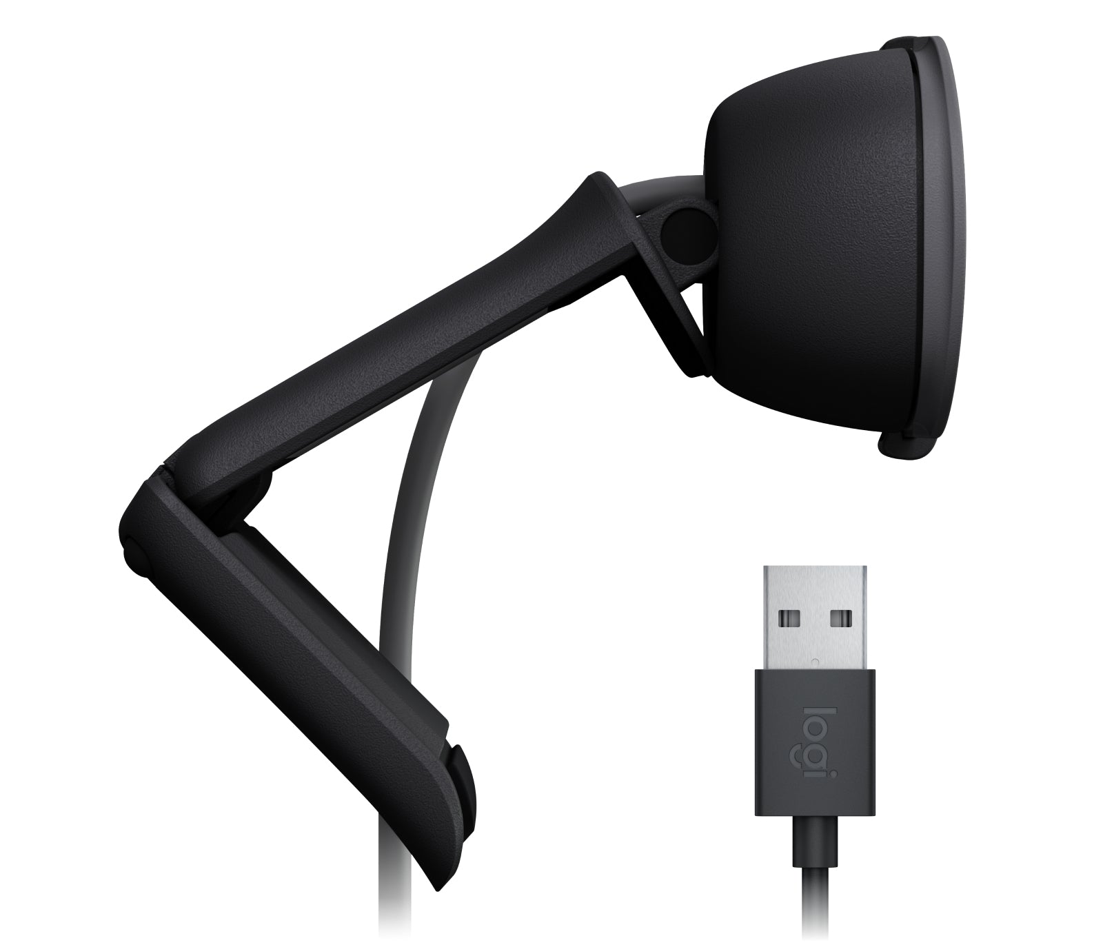 Logitech Webcam Brio 100, 2M, 1920 x 1080 Pixeles, USB-A, Grafito