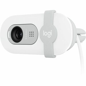 Logitech Webcam Brio 100, 2M, 1920 x 1080 Pixeles, USB-A, Blanco