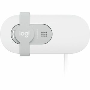 Logitech Webcam Brio 100, 2M, 1920 x 1080 Pixeles, USB-A, Blanco