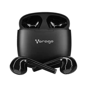 Vorago Audífonos Intrauriculares con Micrófono ESB-305, Inalámbrico, Bluetooth, USB-C, Negro
