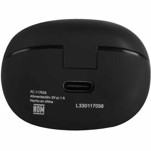 Perfect Choice Audífonos Intrauriculares con Micrófono TWS Mini Tiny Beats, Inalámbrico, Bluetooth, USB-C, Negro