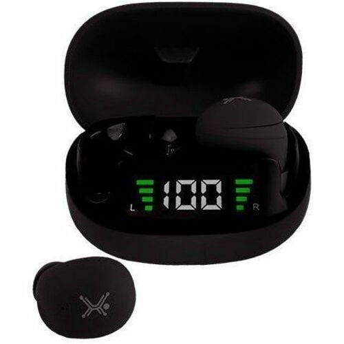 Perfect Choice Audífonos Intrauriculares con Micrófono TWS Mini Tiny Beats, Inalámbrico, Bluetooth, USB-C, Negro