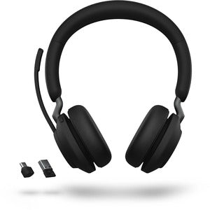 Jabra Audífonos Evolve2 65 Link380c UC Stereo, Inalámbrico, 1.2 Metros, Bluetooth, Negro