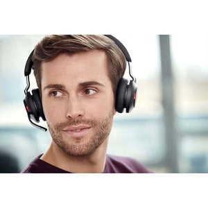 Jabra Audífonos Evolve2 65 Link380c UC Stereo, Inalámbrico, 1.2 Metros, Bluetooth, Negro