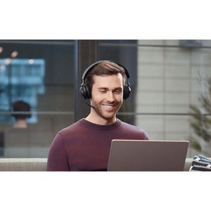 Jabra Audífonos Evolve2 65 Link380c UC Stereo, Inalámbrico, 1.2 Metros, Bluetooth, Negro