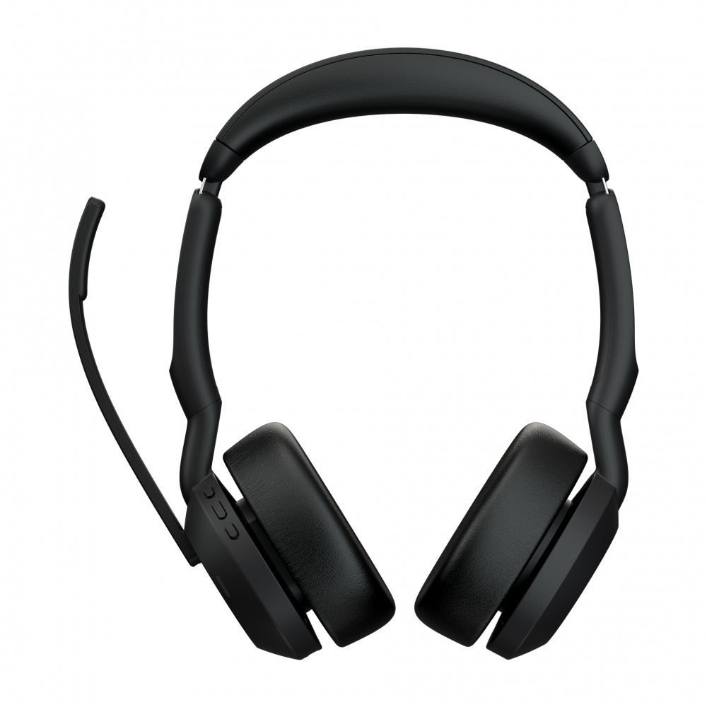 Jabra Auriculares Evolve2 55 MS Stereo, Inalámbrico, Bluetooth, USB A/C, Negro