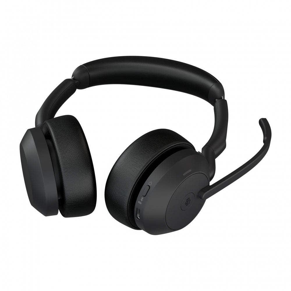 Jabra Auriculares Evolve2 55 MS Stereo, Inalámbrico, Bluetooth, USB A/C, Negro