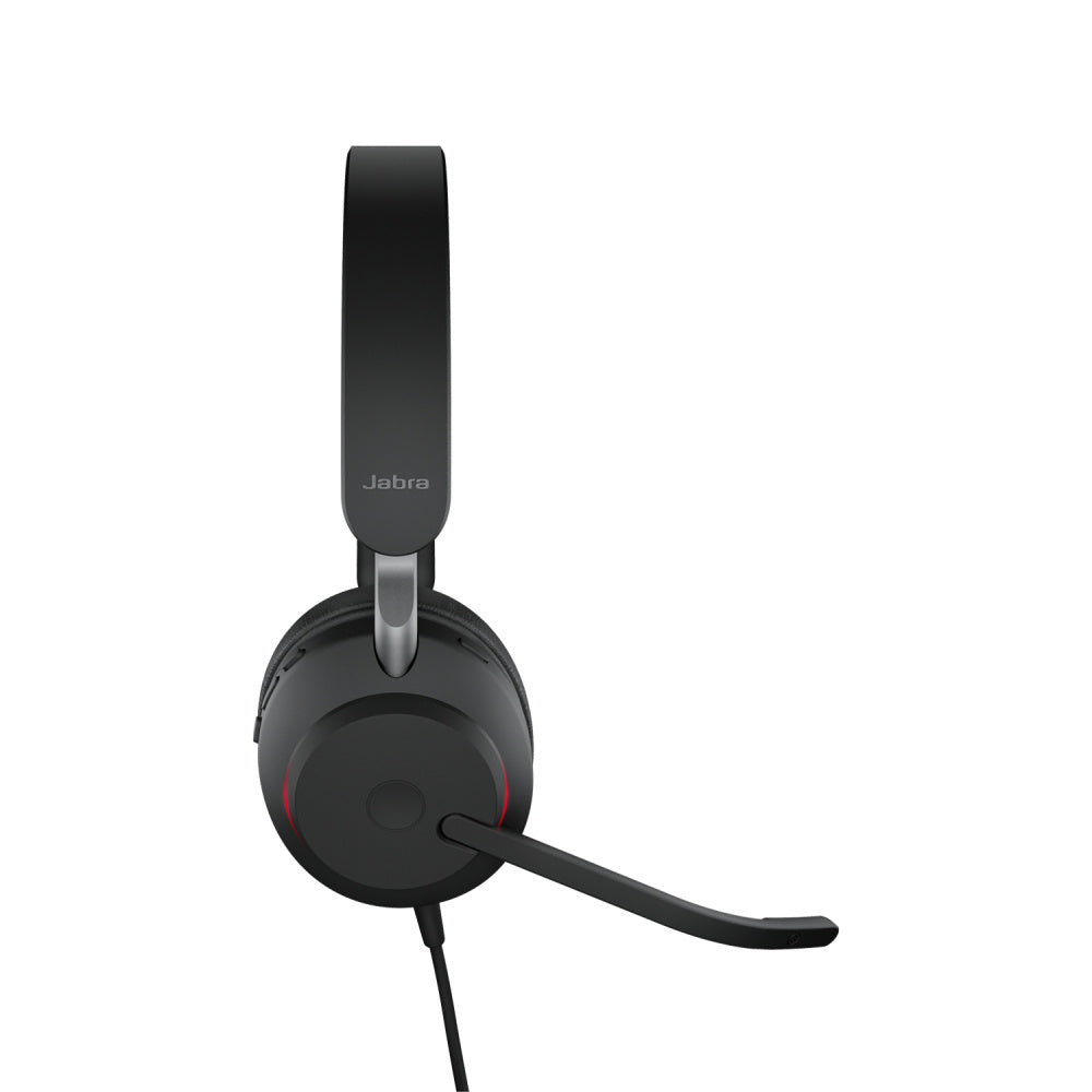Jabra Audífonos con Micrófono Evolve2 40 UC Duo, Alámbrico, USB-C, Negro