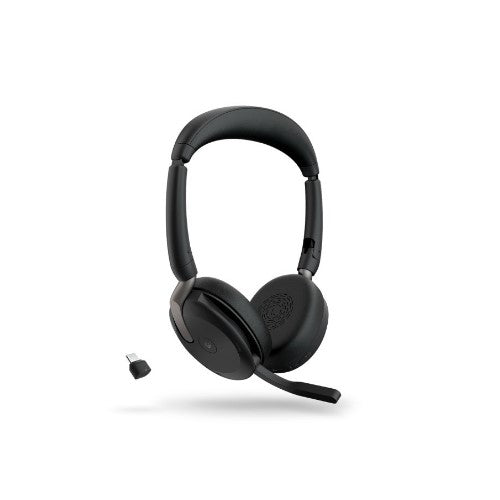 Jabra Auriculares Evolve2 65 Flex MS Stereo, Inalámbrico, Bluetooth, USB-C, Negro