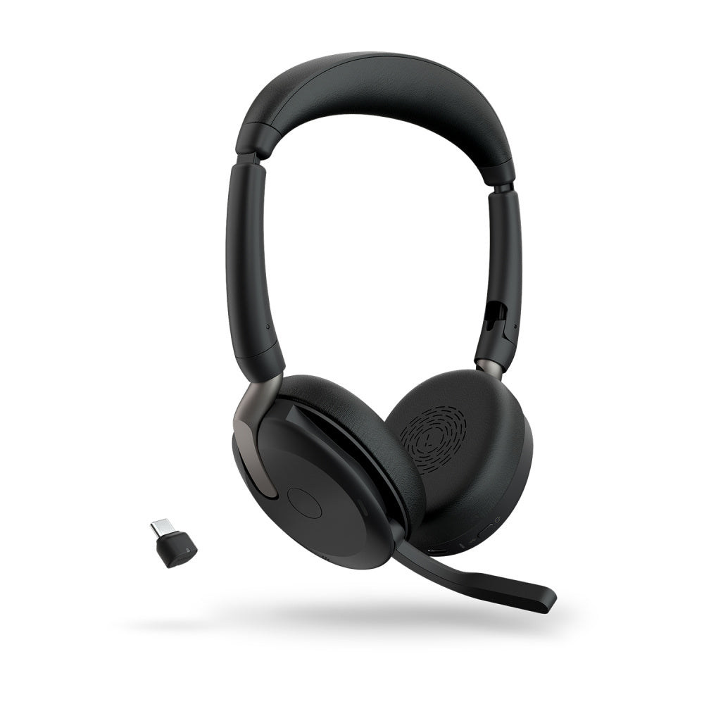 Jabra Audífonos Evolve2 65 Flex UC Stereo WLC, Alámbrico/Inalámbrico, Bluetooth, USB