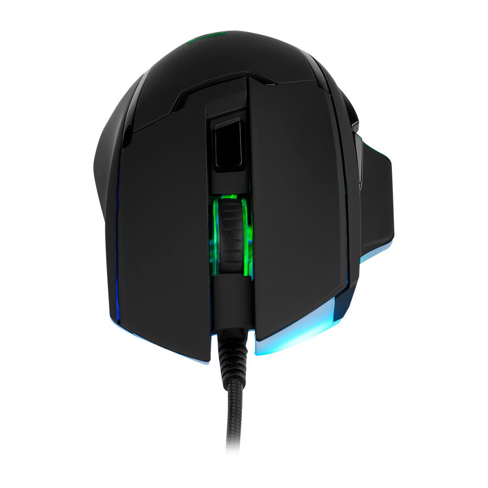 Vorago MO-504 Ratón de juego - USB - Óptico - 6 Botón(es) - Negro - Cable - 6400 dpi