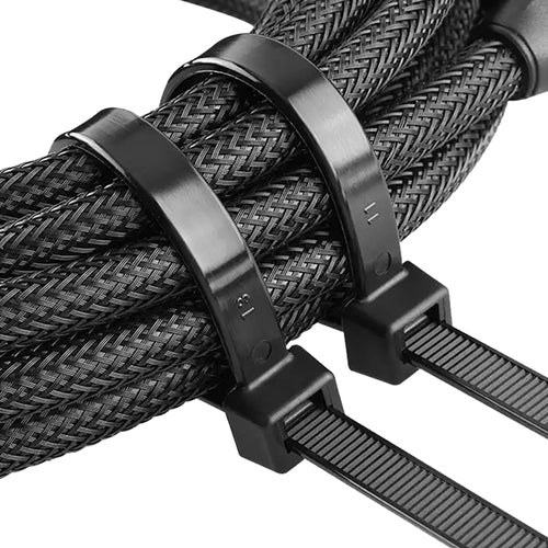 CINCHO NYLON EN COLORES BLANCO Y NEGRO (AMBOS) 20 CMS 200 PIEZAS, EXCELENTE TENSIÓN PARA ORGANIZAR
