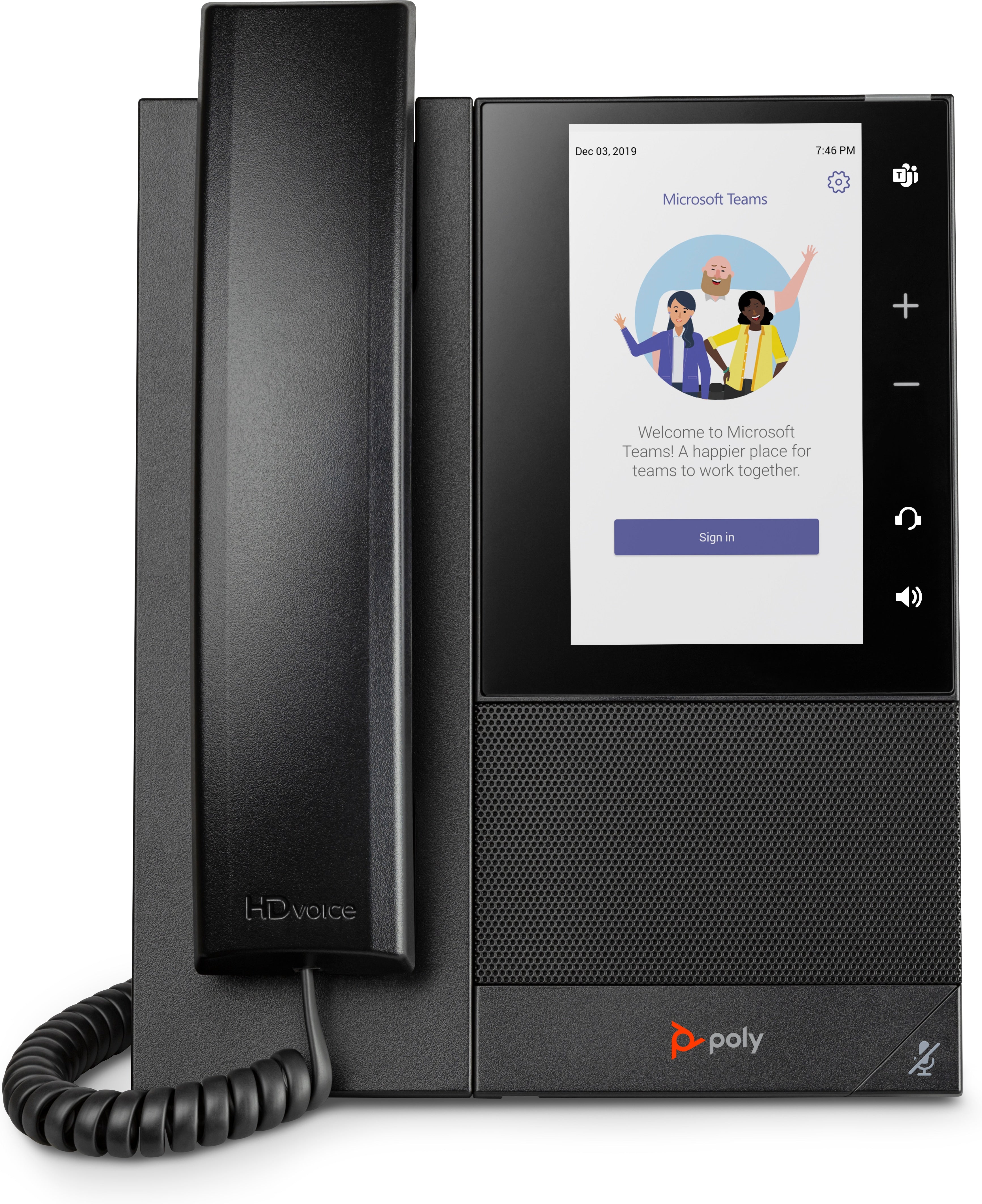 HP Poly CCX 505 Business Media Phone for Microsoft Teams and PoE-enabled