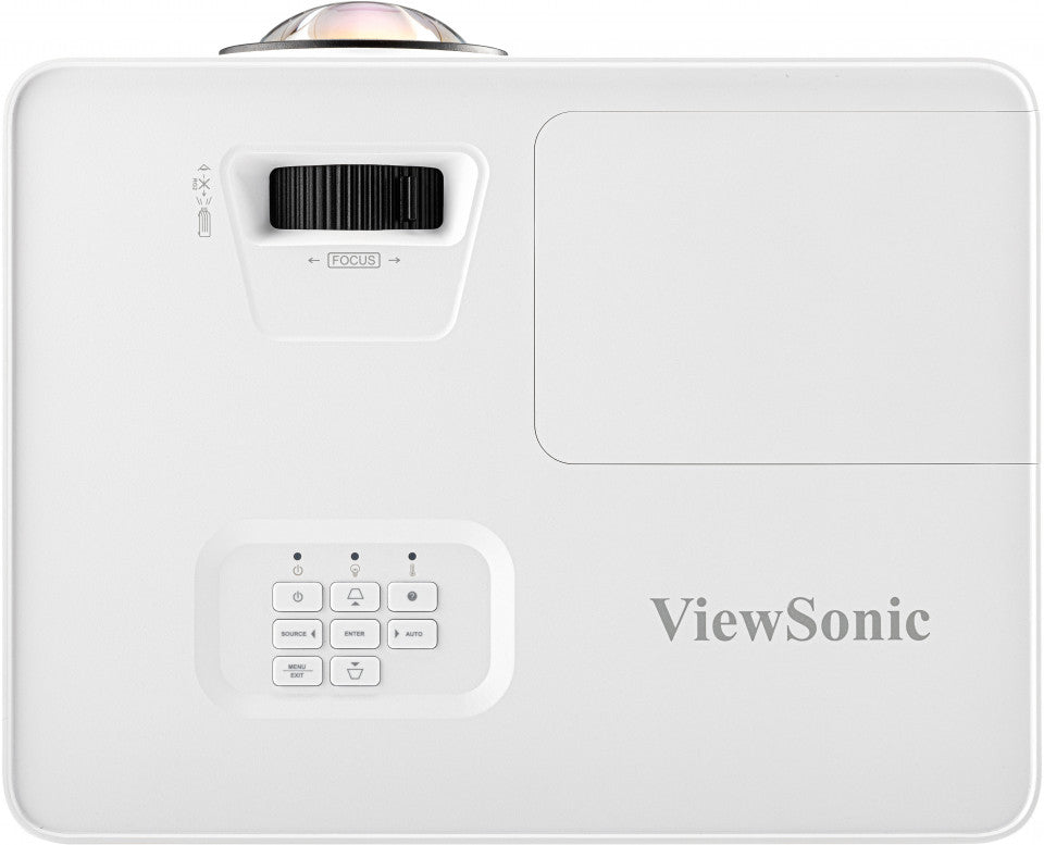 Viewsonic Proyector PS502W DLP, WXGA (1280 x 800), 4000 Lúmenes, con Bocina, Blanco