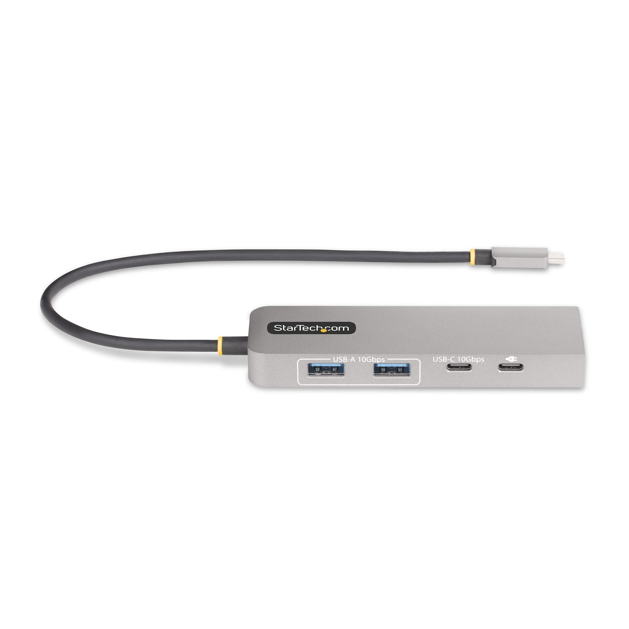 StarTech.com Hub USB-C - 2x USB A, 1x USB C, 1x RJ-45, 10 Gbit/s, Gris