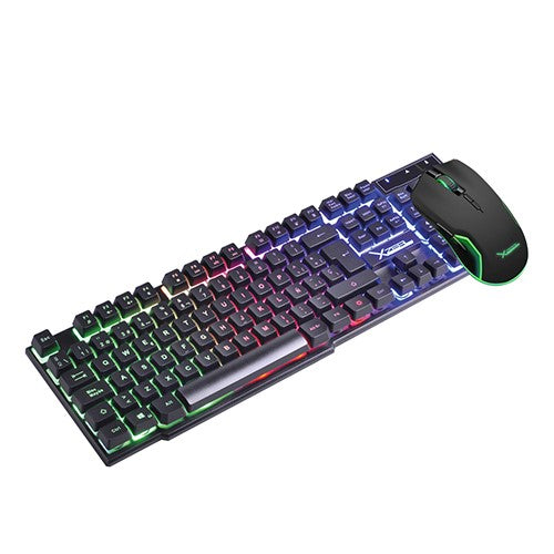 KIT XZEAL GAMER STARTER 2 EN 1/TECLADO Y MOUSE/USB/LUZ/RAINBOW