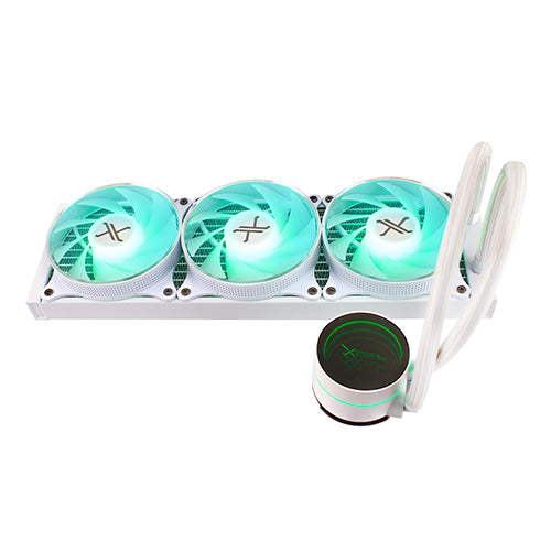 Xzeal XZ411 Enfriamiento Líquido para CPU, 3x 120mm, hasta 2200RPM, Blanco