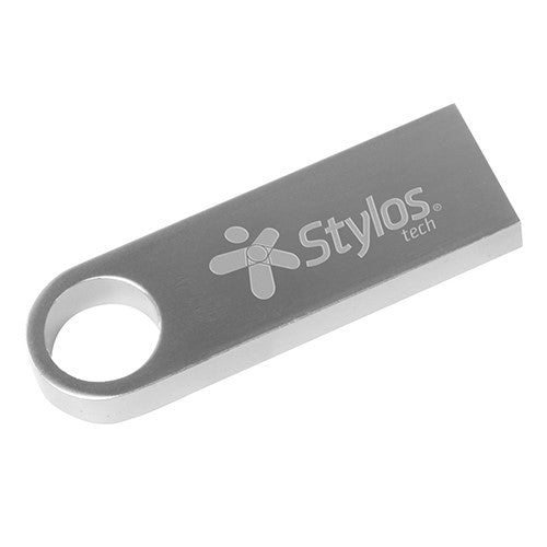 Memoria USB Stylos ST100, 256GB, USB 2.0, Plata