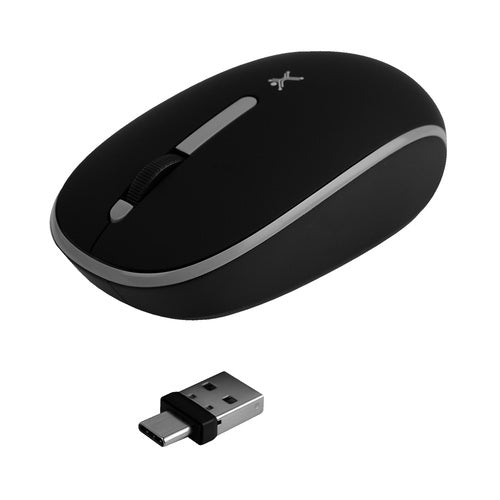 Mouse Perfect Choice Óptico Whisper, RF Inalámbrico, USB-C, 1000DPI, Negro
