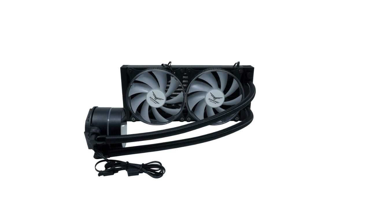 Naceb Everest 240 Enfriamiento Líquido para CPU, 2x 120mm, hasta 1800RPM, Negro