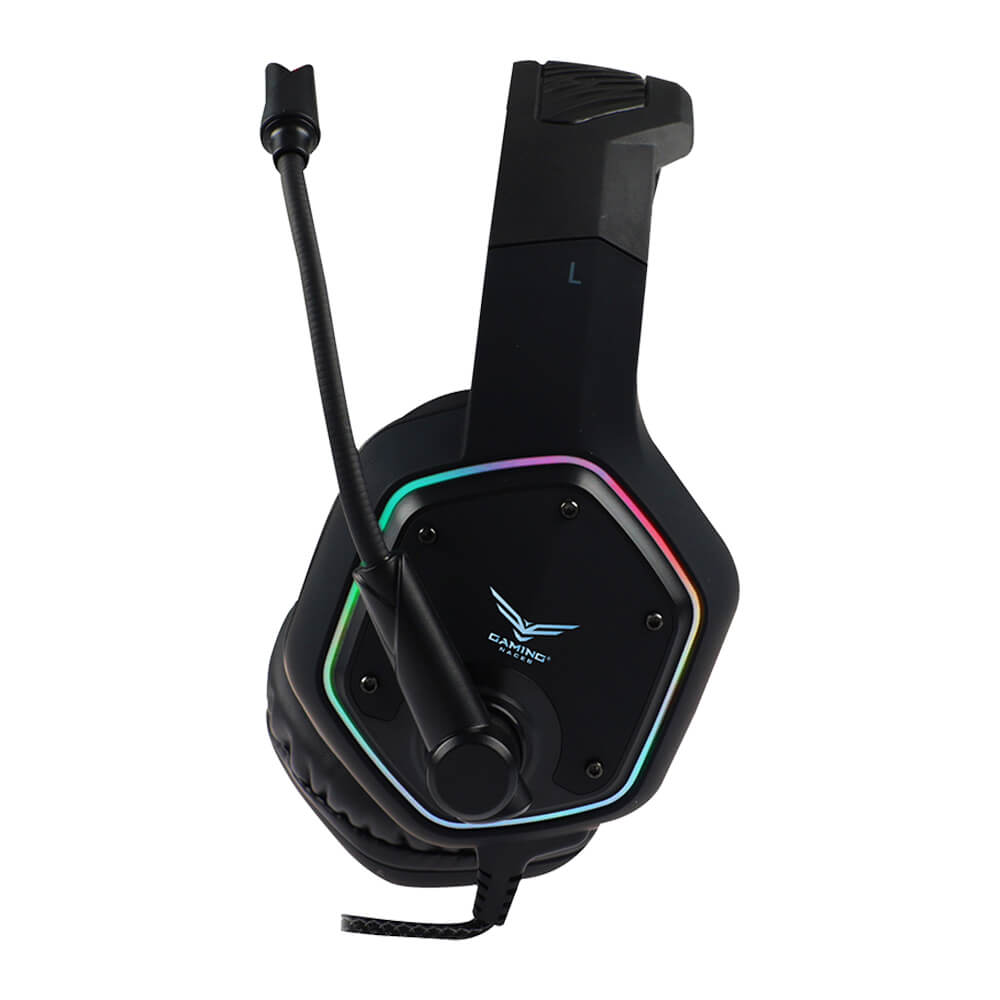 Naceb Audífonos Gamer Naja 7.1, Alámbrico, 2 Metros, USB, Negro