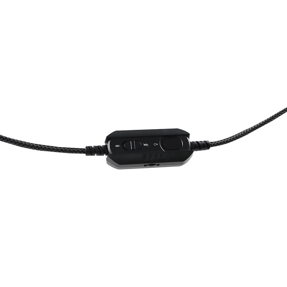 Naceb Audífonos Gamer Naja 7.1, Alámbrico, 2 Metros, USB, Negro
