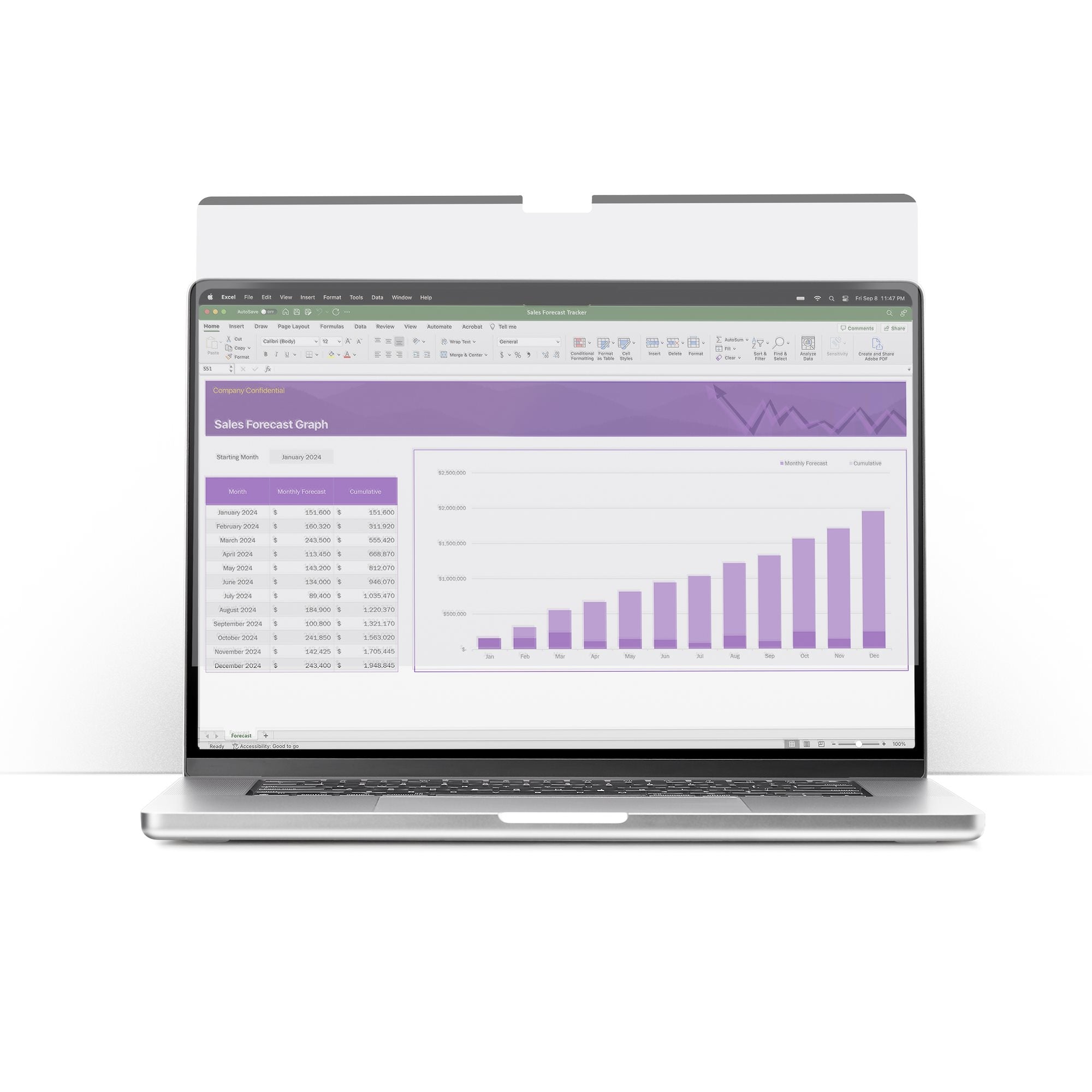 StarTech.com Filtro de Privacidad para Laptop, 15