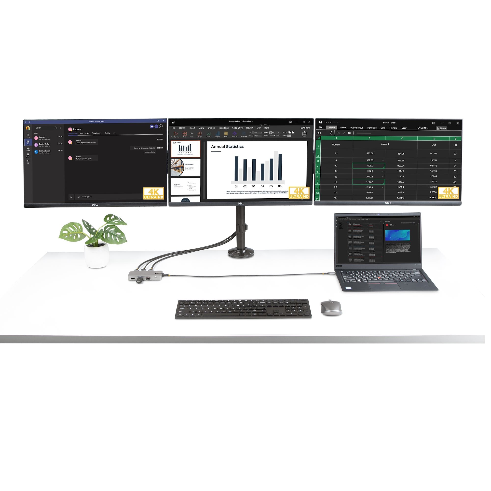 ADAPTADOR USB-C DE 3 MONITORES