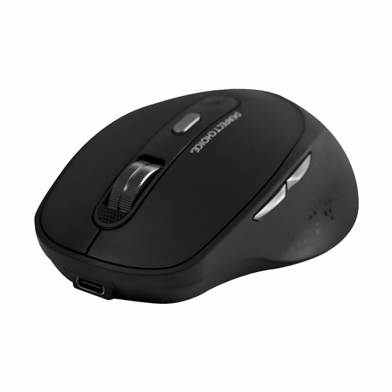 Mouse Perfect Choice Óptico PC-045144, Inalámbrico, USB, 1600DPI, Negro