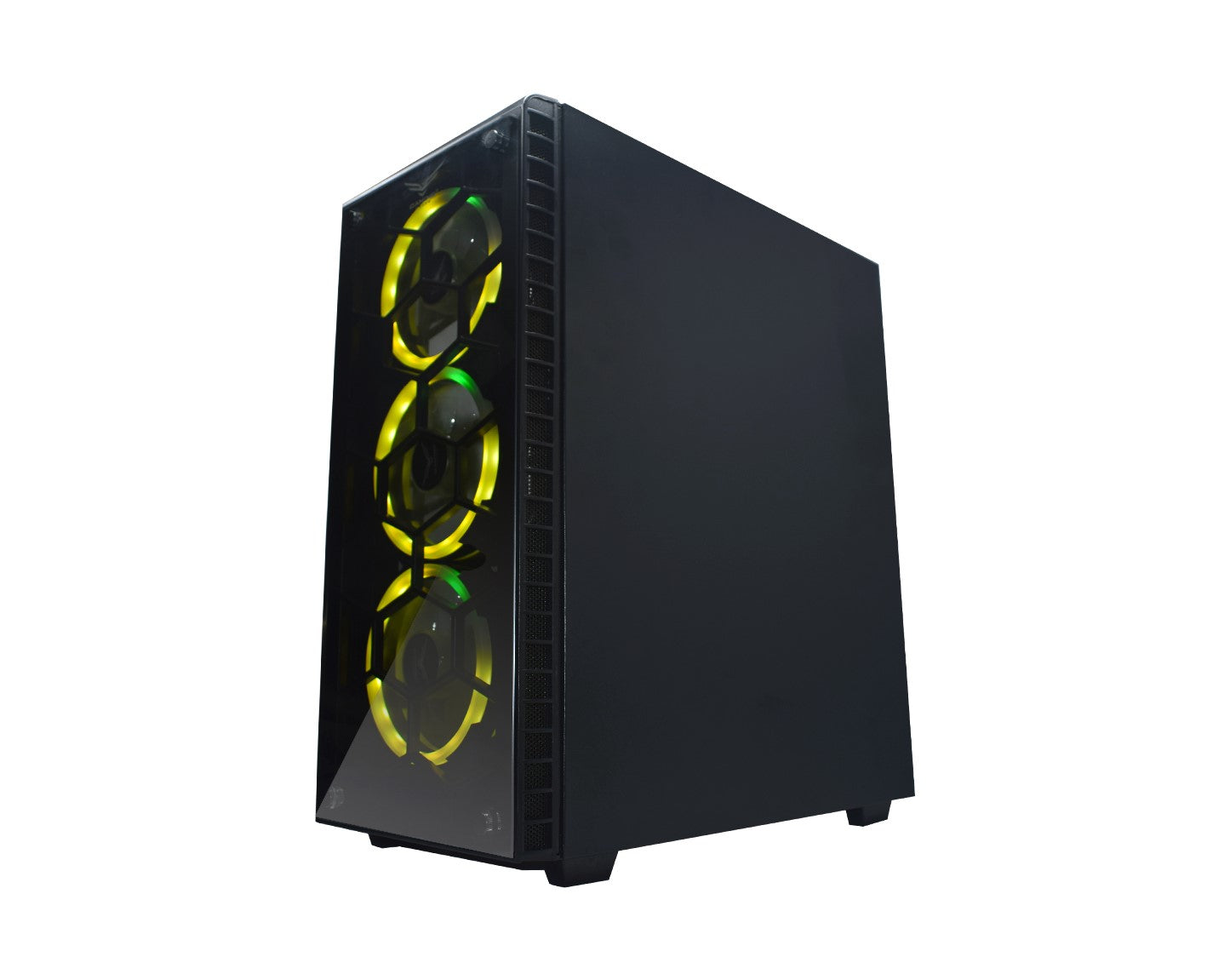 Gabinete Naceb Hydra, Midi-Tower, ATX/Micro-ATX/Mini-ITX, USB 2.0/3.0, sin Fuente, 3 Ventiladores Instalados, Negro