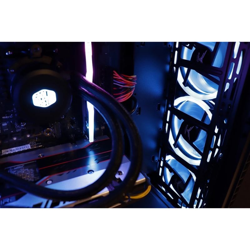 Gabinete Naceb Hydra, Midi-Tower, ATX/Micro-ATX/Mini-ITX, USB 2.0/3.0, sin Fuente, 3 Ventiladores Instalados, Negro