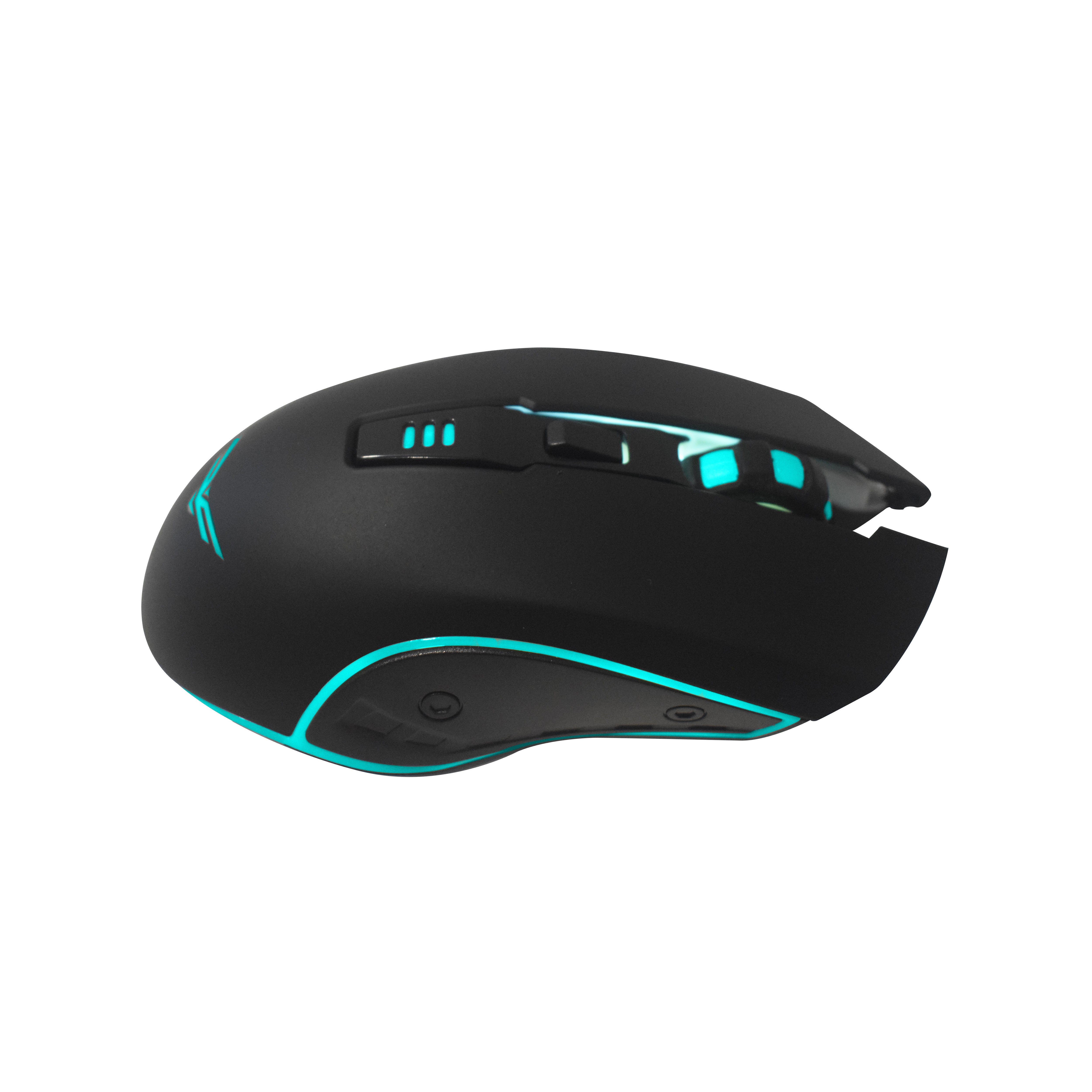 Mouse Gamer Naceb Óptico Horus, Alámbrico, USB, 3200DPI, Negro