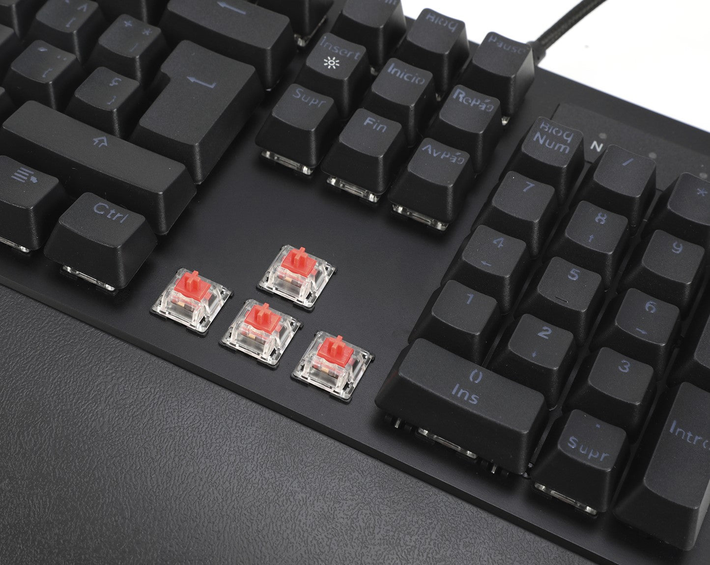 Teclado Gamer Naceb Black Cobra RGB, Teclado Mecánico, Alámbrico, Negro (Español)