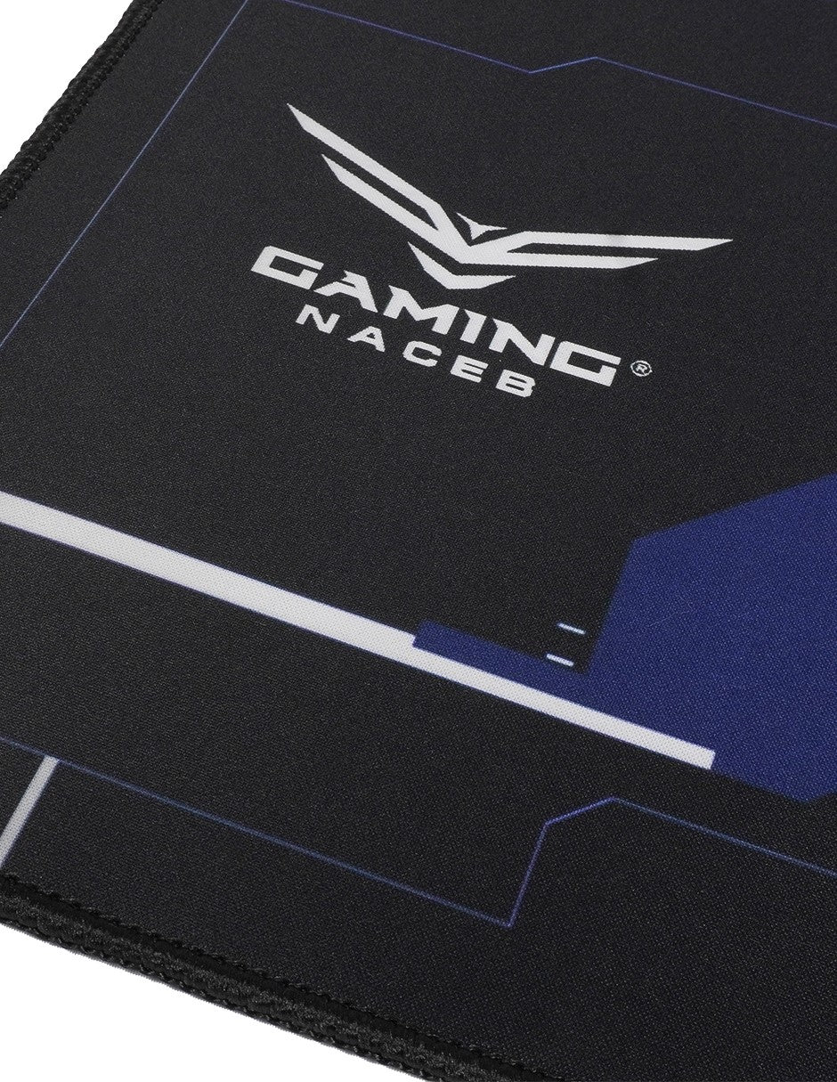 Mousepad Naceb NA-0959, 60 x 30cm, Grosor 4mm, Negro/Azul