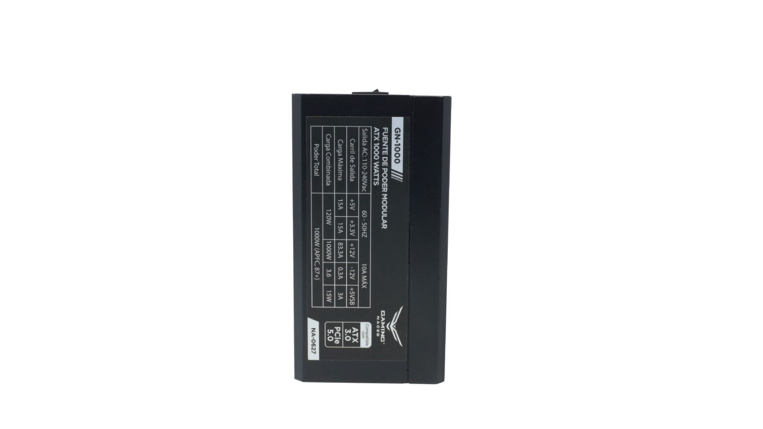 Fuente de Poder Naceb NA-0627 80 PLUS Gold ATX, Modular, 24-pin ATX, 140mm, 1000W