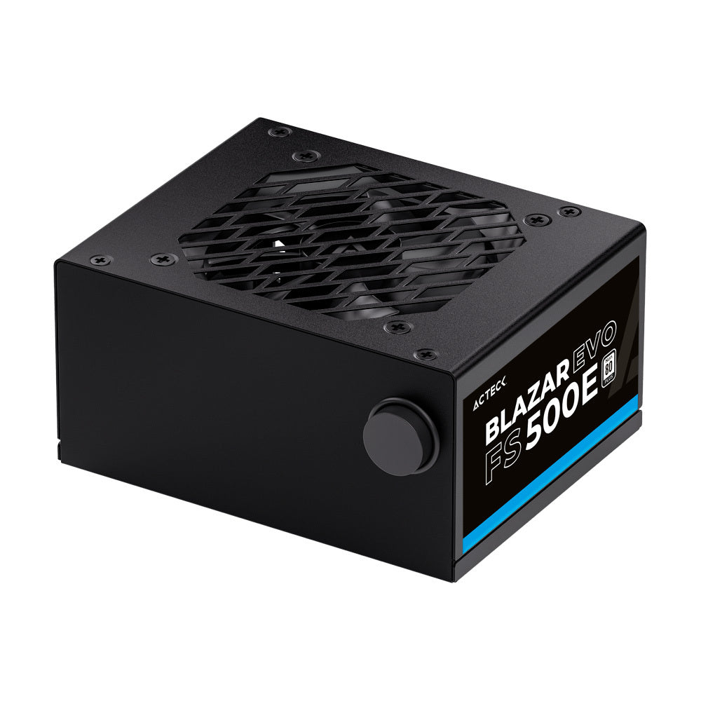 Fuente de Poder Acteck Blazar Evo FS500E SFX 500W / 1x20+4 pin + 1xAtx 4 + 2xSata + 2xMolex 4 pin /