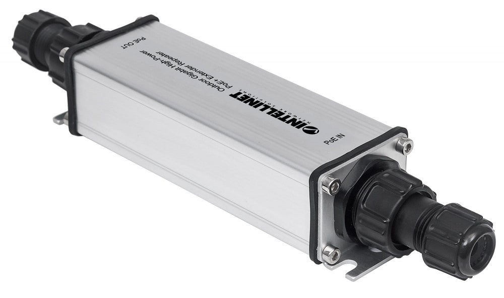 Extensor/Repetidor de un Puerto Gigabit PoE+ de alta potencia para exteriores - Intellinet