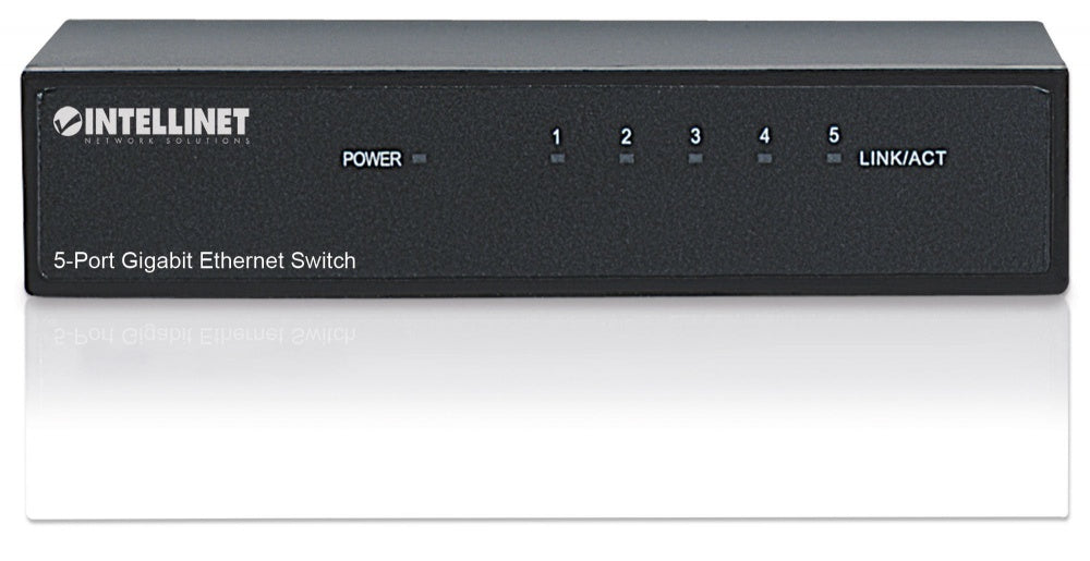 Switch de Escritorio Gigabit Ethernet de 5 puertos - Intellinet