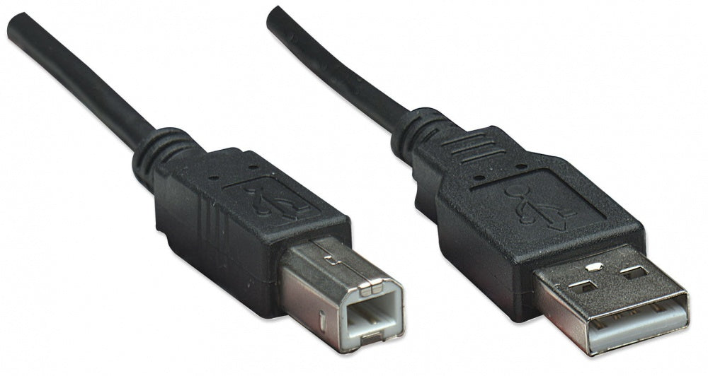 CABLE USB V2.0 A B  0.5M NEGRO