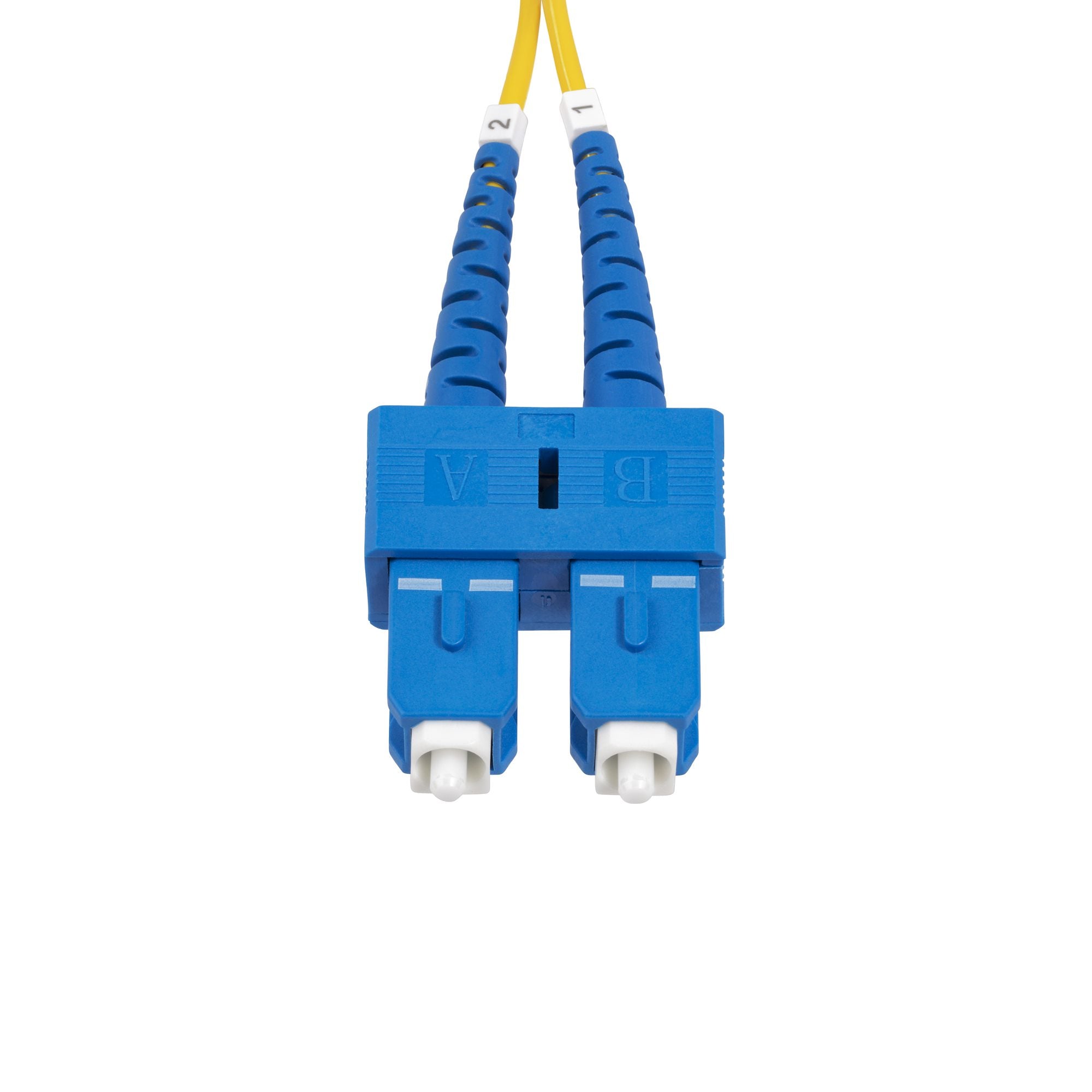 StarTech.com Cable Fibra Óptica Monomodo OS2 SC Macho - SC Macho, Núcleo 9µm, Cubierta 125µm, 2 Metros, Amarillo