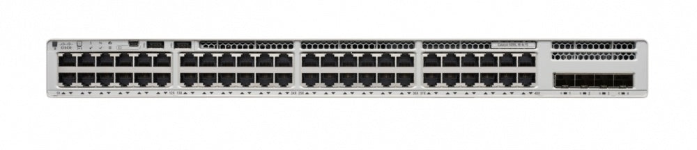 Switch Cisco Catalyst 9200L, 48 Puertos Gigabit Ethernet 10/100/1000 48 x PoE+ 740W, 4 Puertos SFP, 104 Gbit/s, 16000 Entradas, Administrado
