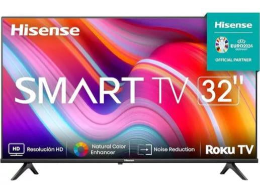 Smart LED-LCD TV Hisense 32A4KR 81.3cm - HDTV - LED Retroiluminación - Asistente de Google, Alexa,