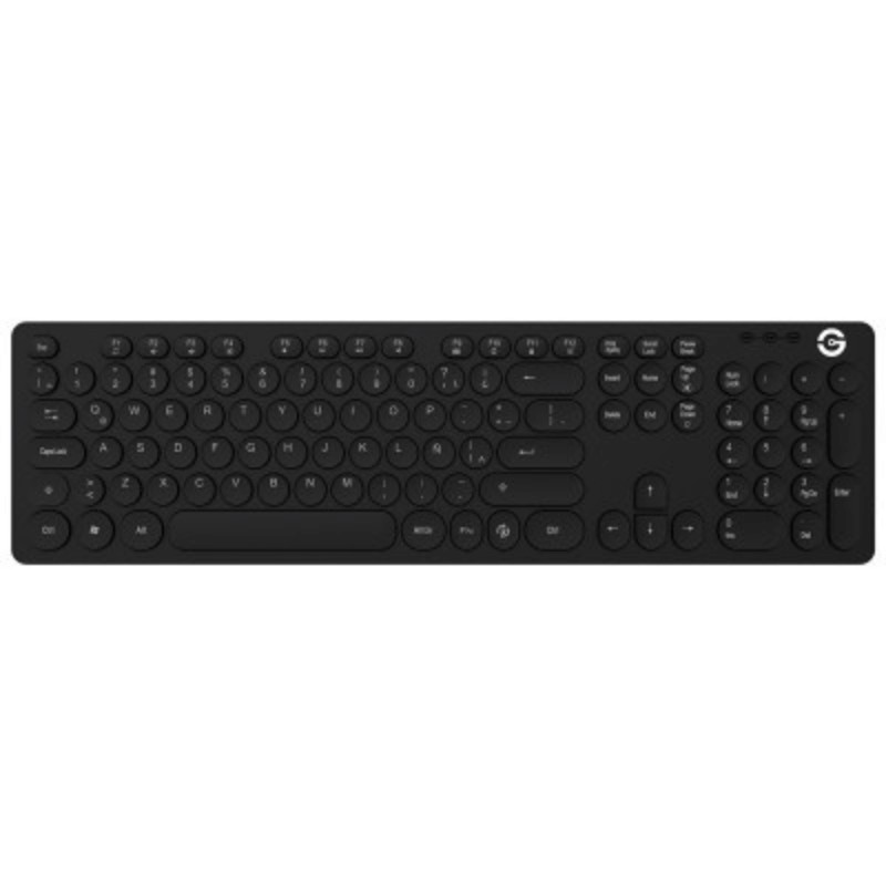 Teclado Getttech GTI-28201, Alámbrico, USB, Negro (Español - España)