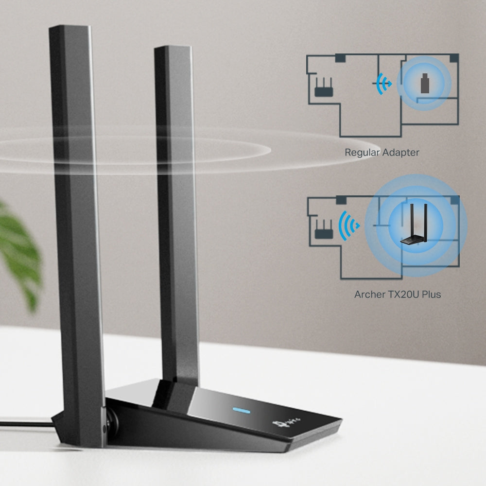 Router TP-Link Ethernet de Banda Dual AX1800 Archer TX20U Wi-Fi 6, Inalámbrico, 1800 Mbit/s, 4x RJ-45, 2.4/5GHz, 2 Antenas Externas