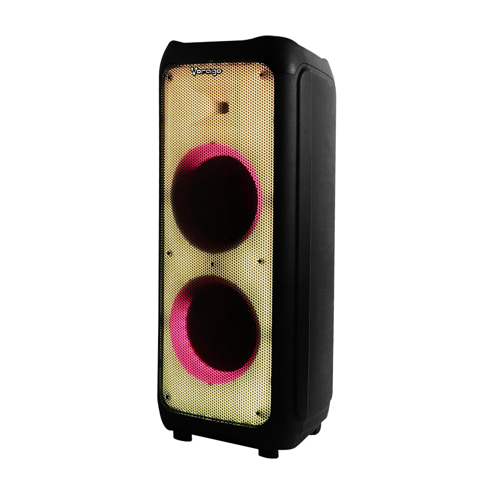 Vorago Bafle KSP-600, Bluetooth, Inalámbrico, 80W RMS, USB, Negro ? incluye Micrófono y Control Remoto